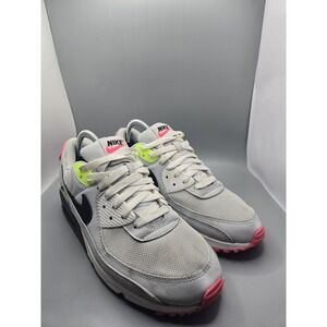 Nike Air Max 90 Size 9 Grey/Pink/Black/Highlighter Yellow Dz4398-001
